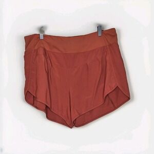 Goal Five Women's Lined High Rise Training Workout Shorts Sz Large Burnt Orange